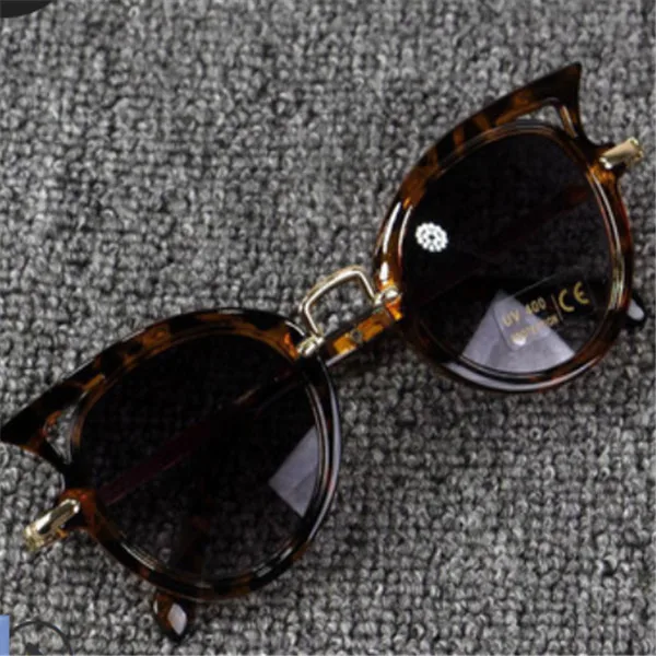 Leopard УФ 400 гибкие модные детские поляризационные солнцезащитные очки для защиты - Цвет оправы: Leopard