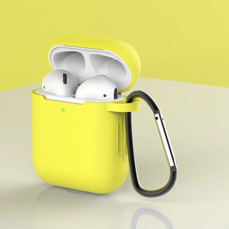 color 8 Мягкий силиконовый чехол для наушников для AirPods 1 2, универсальный защитный чехол для Air Pods, аксессуары, держатель ремешка - Цвет: color 8
