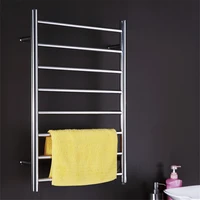 mirror polish stainless steel 304 electric wall mounted towel warmerbathroom accessories racksheated towel rail tw rd7