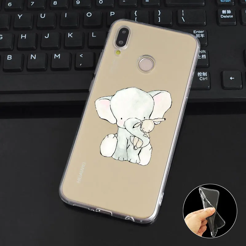 DREAMFOX M293 супер слон Кролик Мягкий ТПУ силиконовый чехол для huawei Honor 6A 6C 6X 7C 7X8 Lite Pro |