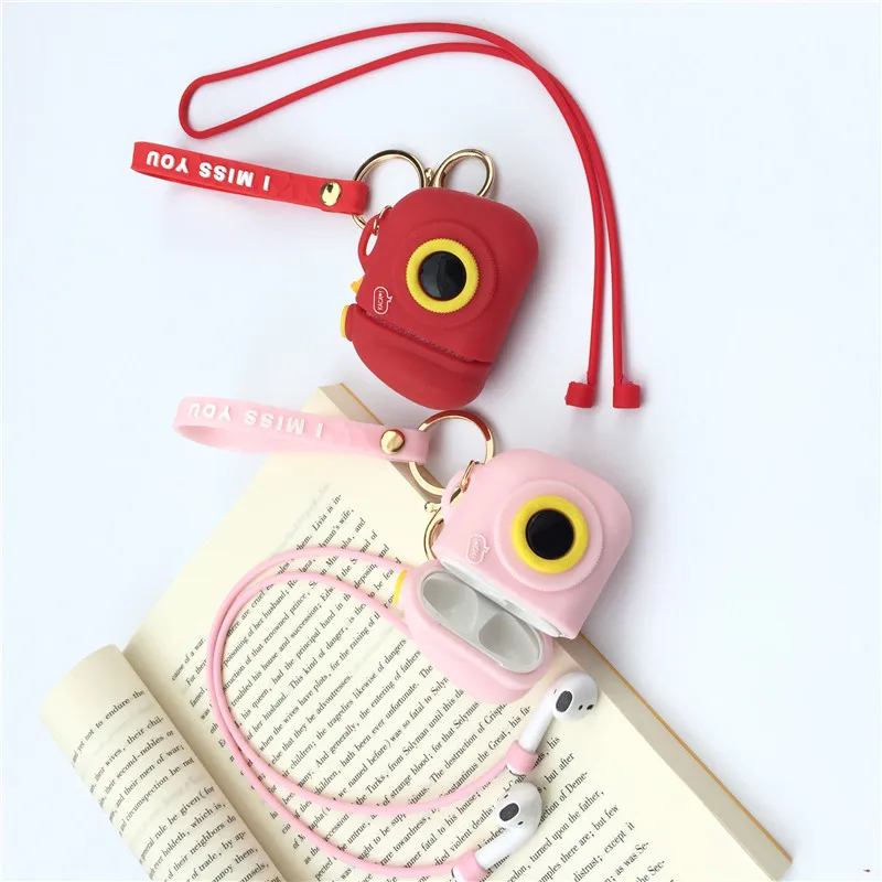 Милый силиконовый чехол для наушников с Bluetooth и карамельными цветами девочек