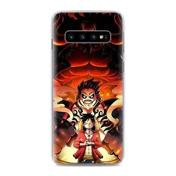 02 Одна деталь Чехлы для телефона с Луффи для samsung Galaxy S10e S10 S8 S9 плюс M10 M20 M30 A50 S6 S7 Край жесткий чехол повышенной прочности - Цвет: 02