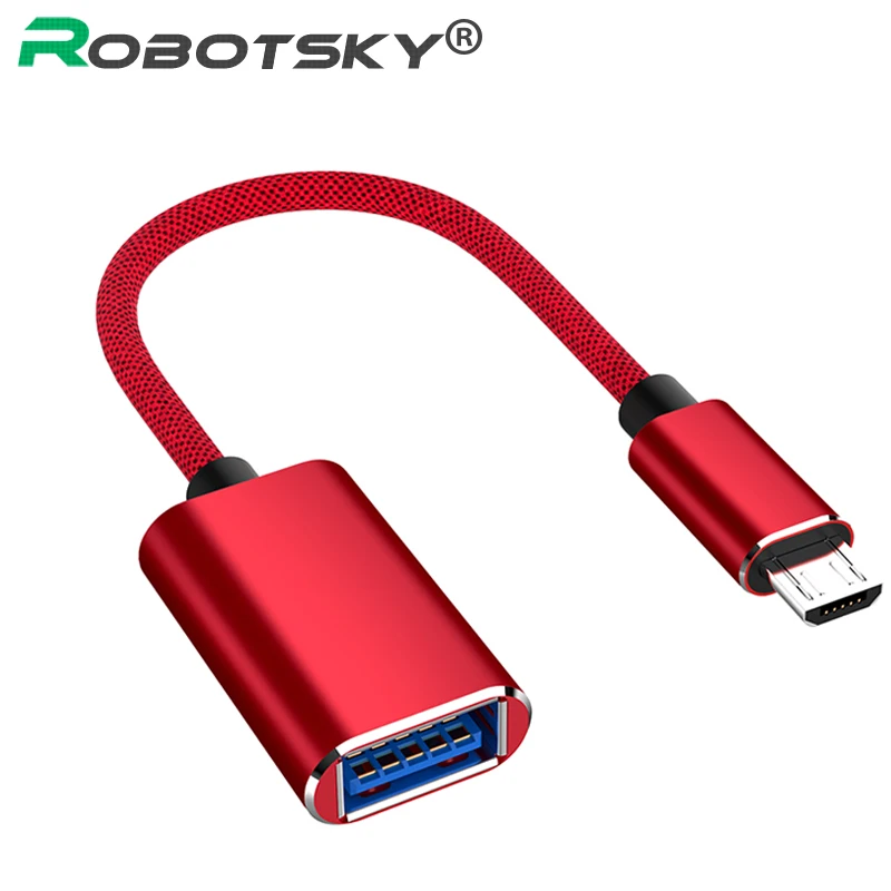 

Micro USB Male to USB 3.0 Female Metal Converter Cable OTG Adapter Cable For Samsung Huawei U disk Mouse USB3.0 Micro USB to OTG