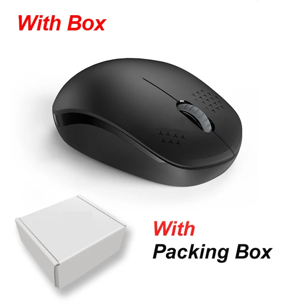 Black Беспроводная игровая мышь CBAOOO, Bluetooth, бесшумная, 2.4GH, 1600 dpi, бесшумная, бесшумная мышь для компьютера, ПК, ноутбука - Цвет: Black