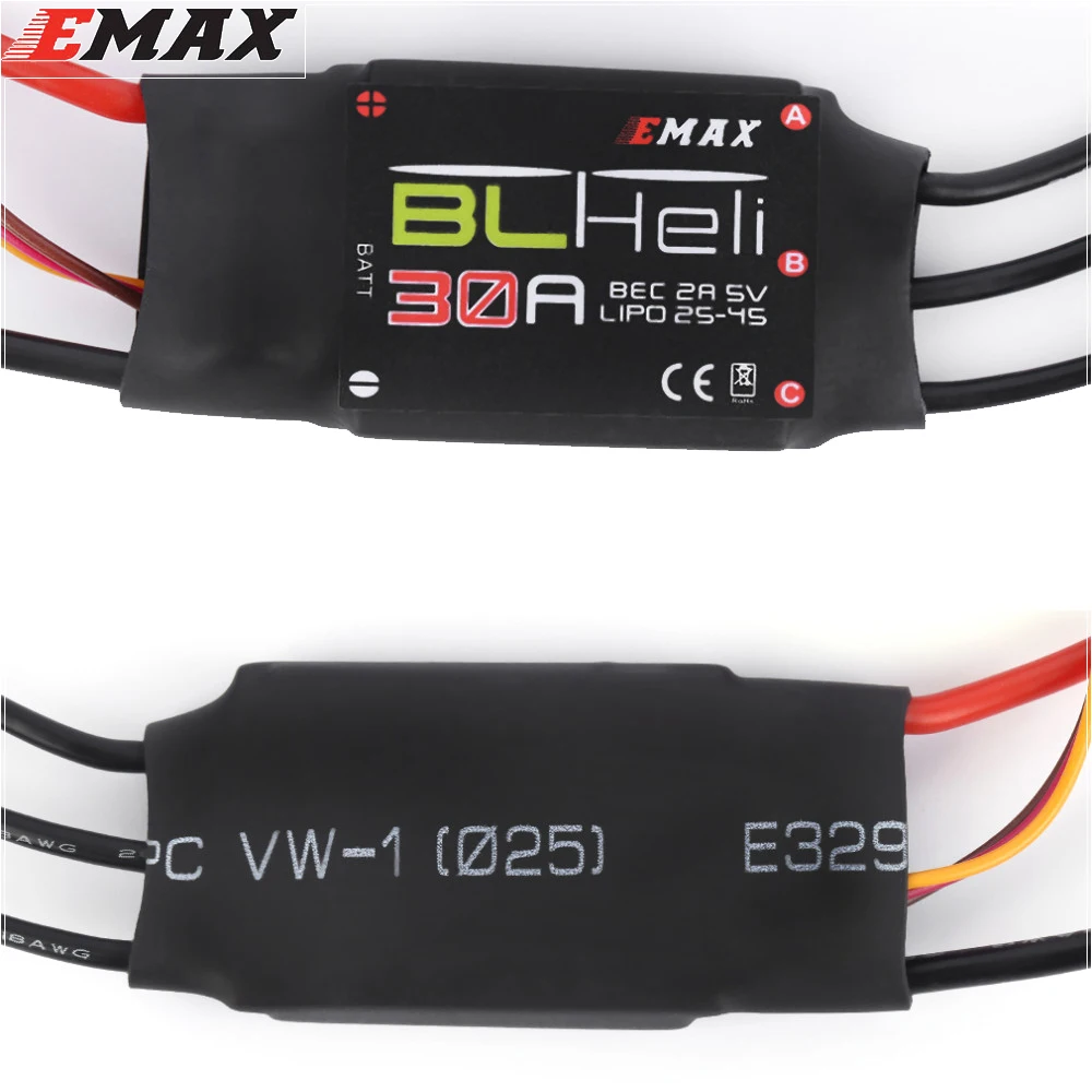 4 шт./лот EMAX BLHELI 20A 30A 2A 5V электрический регулятор скорости для квадрокоптера QAV250 250