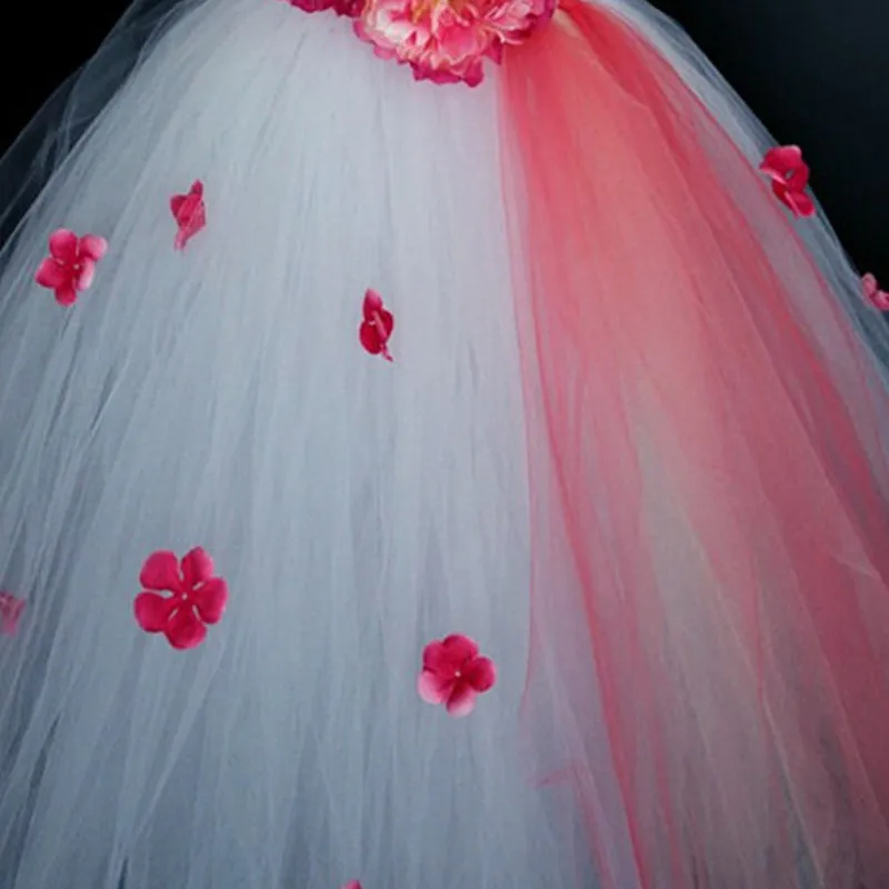 Wedding Flower Girl Dresses Tulle Party Kids Floral Princess Tutu Dress Photography Theme Children Clothing | Детская одежда и