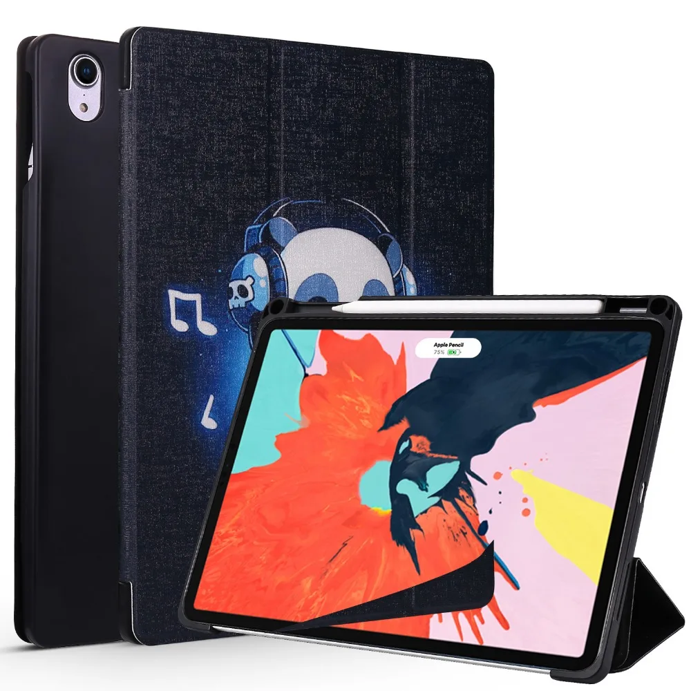 Для Coque iPad Pro 11 чехол Магнитная кожа мягкая ТПУ подставка для автоматического сна Пробуждение Смарт-Чехол для iPad Pro 11 карандаш держатель