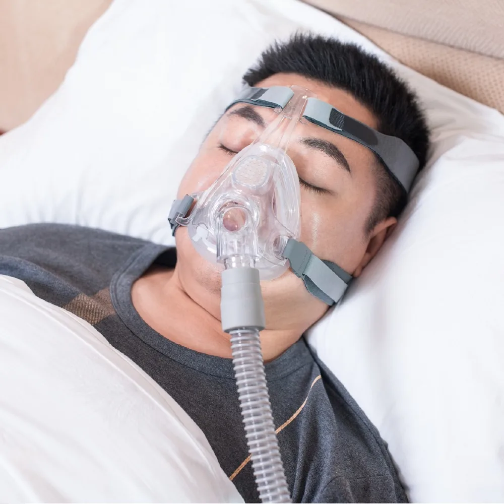 MOYEAH CPAP Машина маска для лица с регулируемым головным убором Зажим ремня сна апноэ