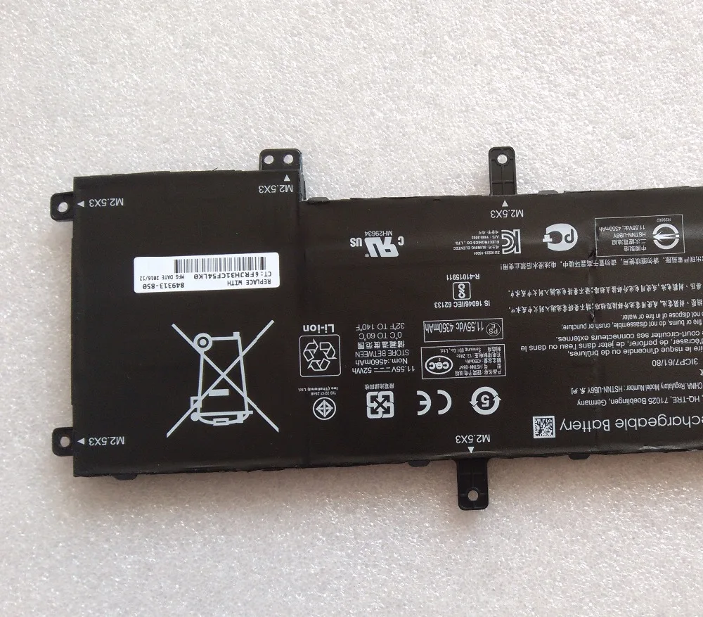52wh VS03XL ноутбук Батарея для HP Envy 15 как AS014WM as000 as001ng as003ng as004ng планшет 849047 541 HSTNN