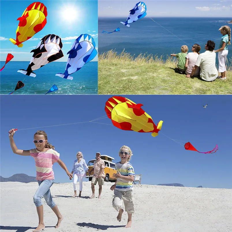 Воздушный змей Dolphin Breeze Beach Kites с огромными бескаркасными мягкими игрушками для