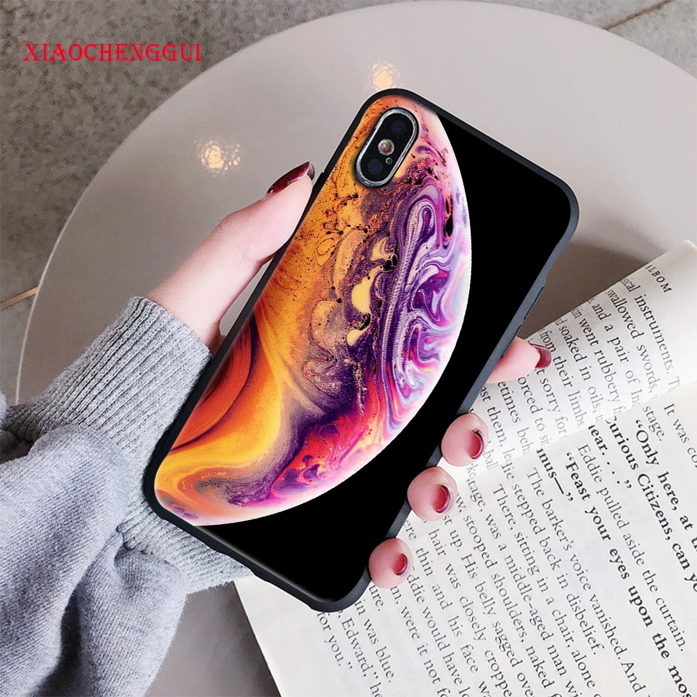 Мягкий силиконовый чехол для телефона iPhone X 7 8 xr 6 s XS MAX Star Space Plus роскошный оболочка