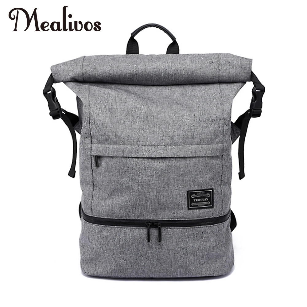 

Mealivos 18.5 inches Water Resistant Casual Laptop Backpack With Shoe Compartment Large Capacity Student Backpack