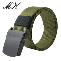 new tactical canvas belts for man belt casual outdoors canvas belt military mens belt with plastic buckle
