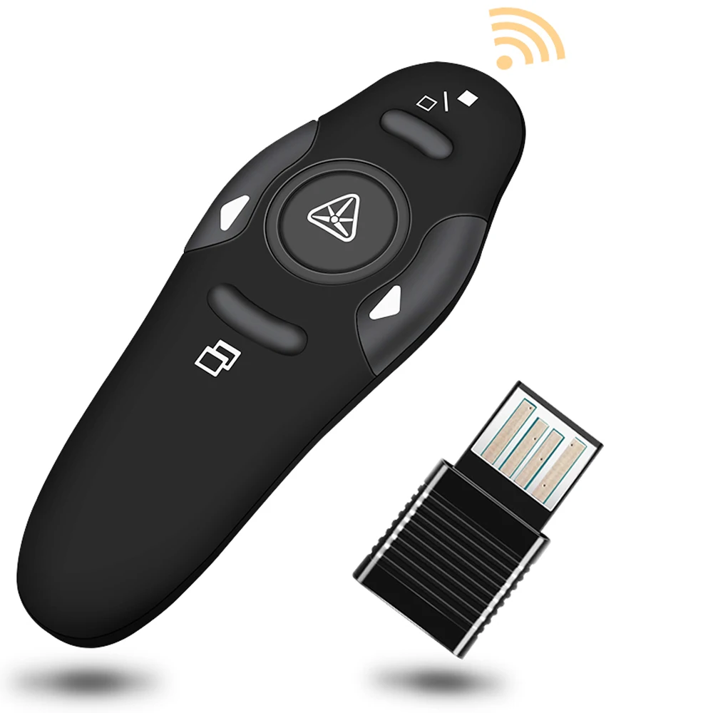 FORNORM 2 4 ГГц беспроводной Презентер красный лазерный указатель USB приемник РЧ