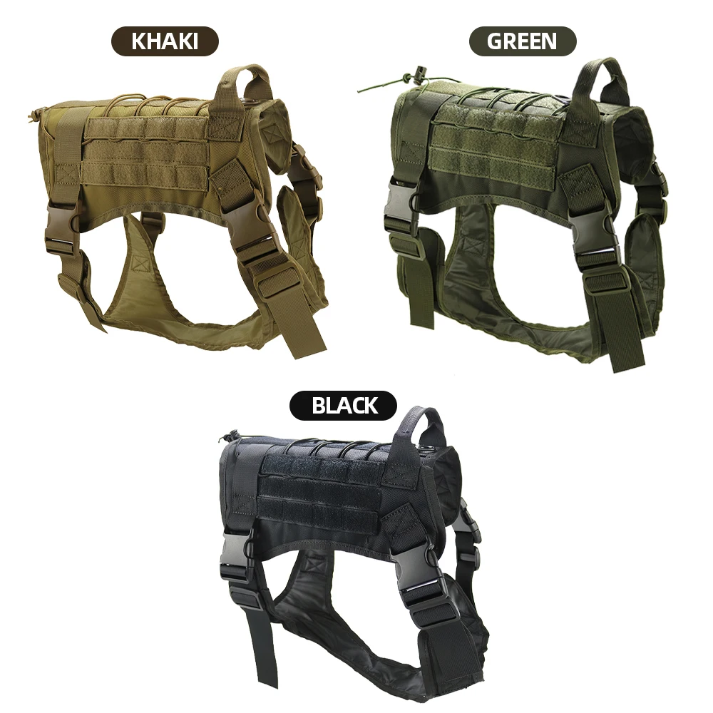 Военный тактический жилет для собак MOLLE прогулок походов охоты военный