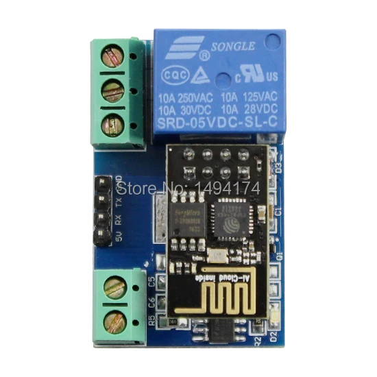 WQScosea Q8S-193 ESP8266 5V односетевое реле беспроводной модуль переключения Wi-Fi DC IOT с