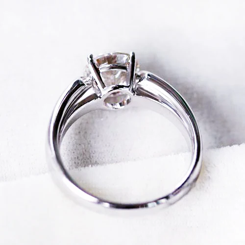 Высокое качество 1.5Ct синтетический Диамант мужское кольцо из стерлингового