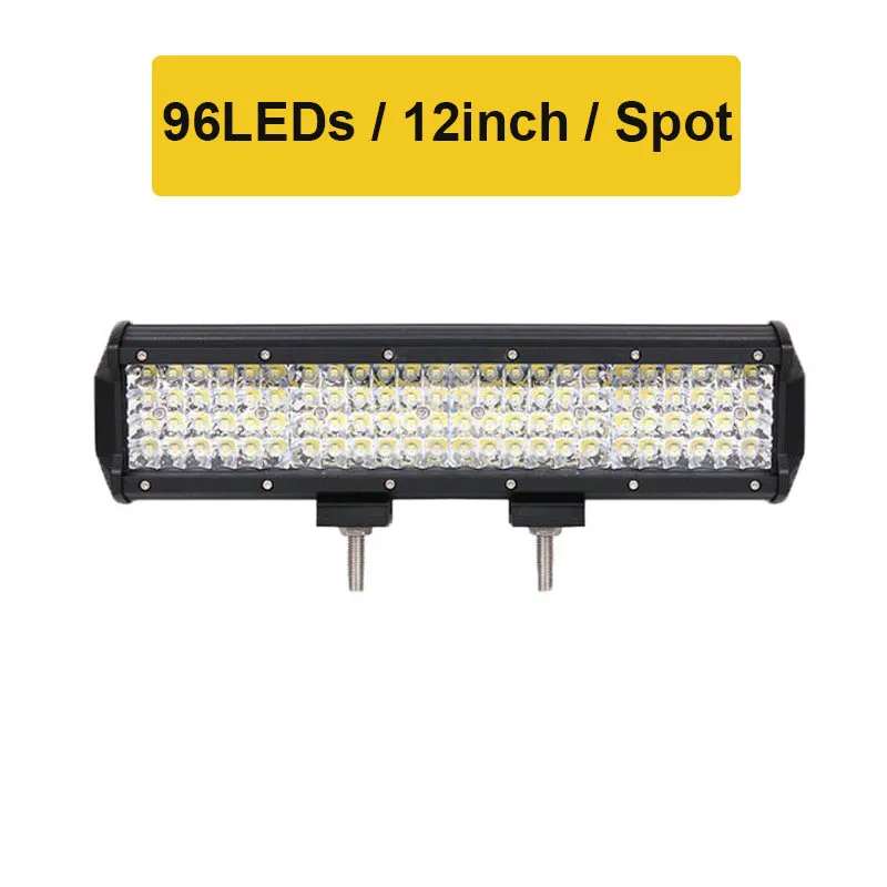 12inch spot 10D Quad строк, размер: 4-36 дюймов светодиодный бар светодиодный светильник бар для автомобиля Трактор Лодка OffRoad бездорожье 4WD 4x4 грузовик внедорожник ATV дальнего света 12V 24V - Цвет: 12inch spot