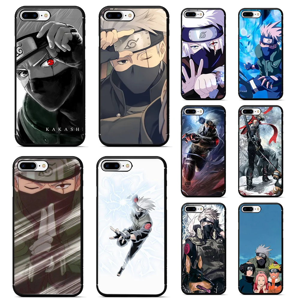 Naruto Kakashi anime case for iphone 7 plus soft tpu phone cover cases 6 6s X XR XS MAX coque fundas | Мобильные телефоны и