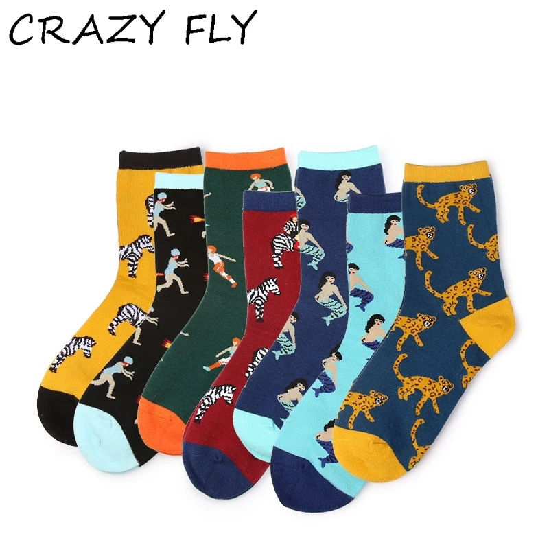 Новинка мужские носки CRAZY FLY женские новая коробка для хранения копилки Носки с