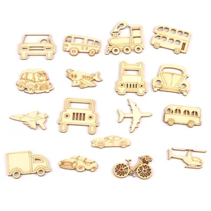 10 шт. смешанные автомобили и самолеты деревянные Скрапбукинг художественная коллекция ремесло для ручной работы аксессуары шитье украшение дома M2137