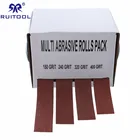 Наждачная бумага, выдвижная Наждачная ткань, шлифовальный ремень, 4 шт., 25 мм * 6 м, шлифовальные ремни, мягкая наждачная бумага, рулон для деревообрабатывающих инструментов, для автомобиля