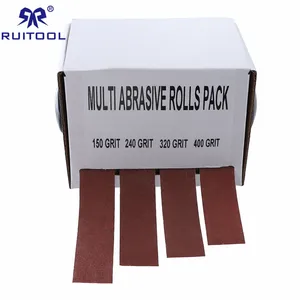 Наждачная бумага, выдвижная Наждачная ткань, шлифовальный ремень, 4 шт., 25 мм * 6 м, шлифовальные ремни, мягкая наждачная бумага, рулон для деревообрабатывающих инструментов, для автомобиля