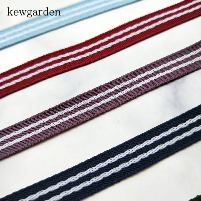 Kewgarden 10 мм крашеные атласные ленты в полоску вручную изготовленная лента для