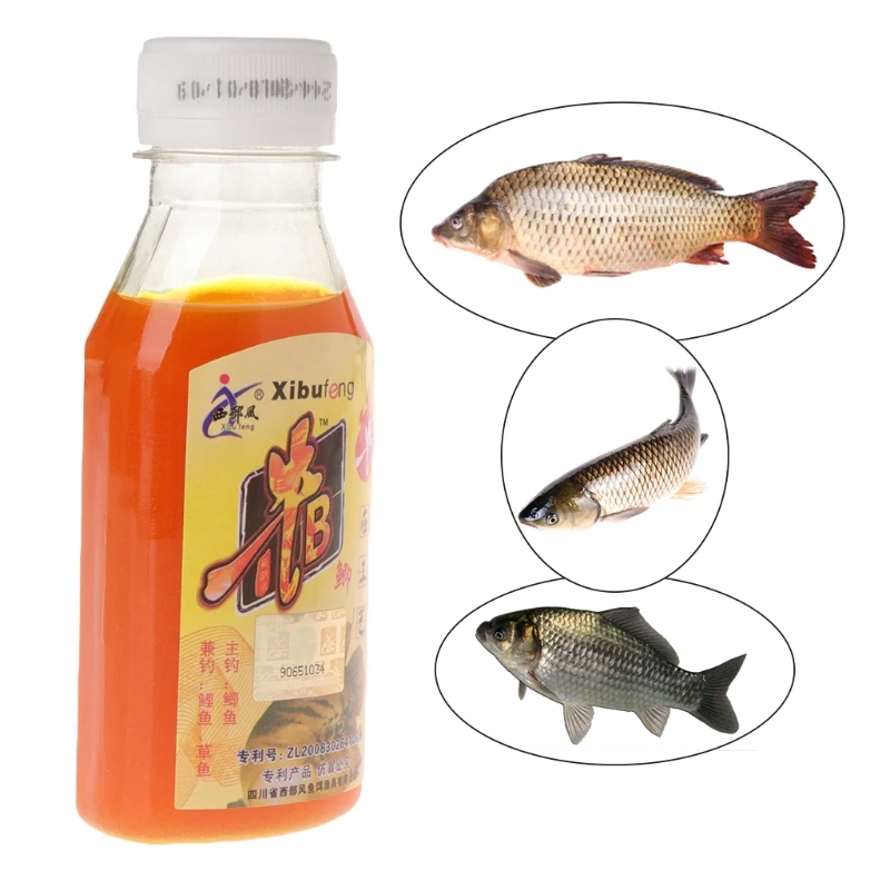 OOTDTY 90ml Fishing Bait Artificial Lure Liquid Carp Flavor Additive Fishy Smell Bottle