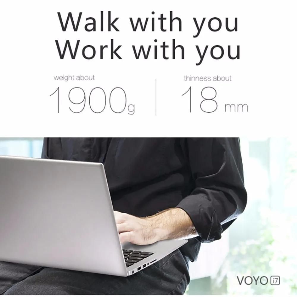 Ноутбук VOYO I7 Win 10,1 15,6 дюймов Intel Core I7 6500U 8 ГБ/1 ТБ EMMC 1920x1080 Bluetooth 4,0 ноутбук 18Jul18 F