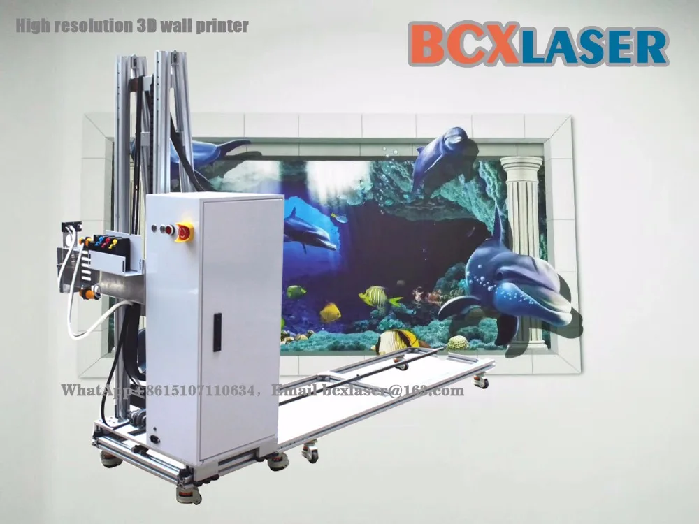 Bcxlaser 3d Настенный принтер dx7 Вертикальная УФ печатная машина