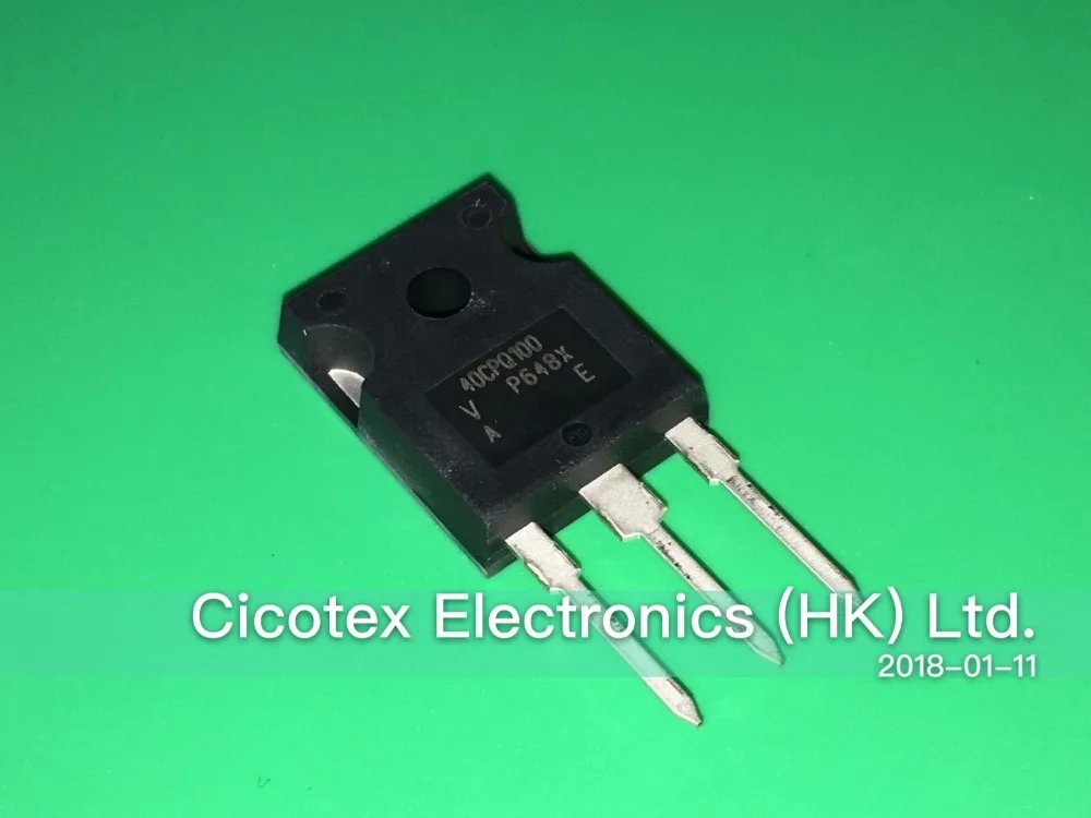 

5 шт./лот 40CPQ100 40CPQ100PBF TO-247AC DIODE ARRAY SCHOTTKY 100V TO247 VS-40CPQ100GPBF