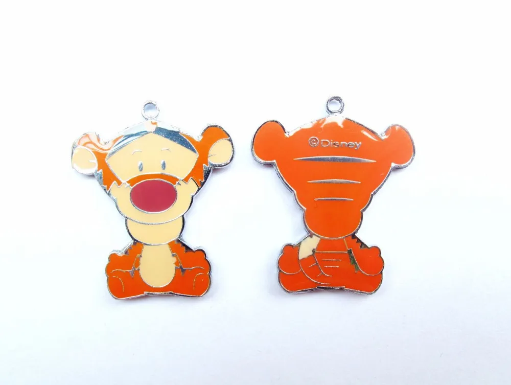 Оптовая продажа Бесплатная доставка 10 шт tigger металлические подвески для
