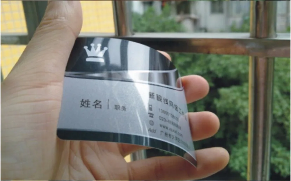 

Glossy PVC business cards printing to Both Sides Printed, 0.38mm Thickness, Top quality, Best Price Free shipping