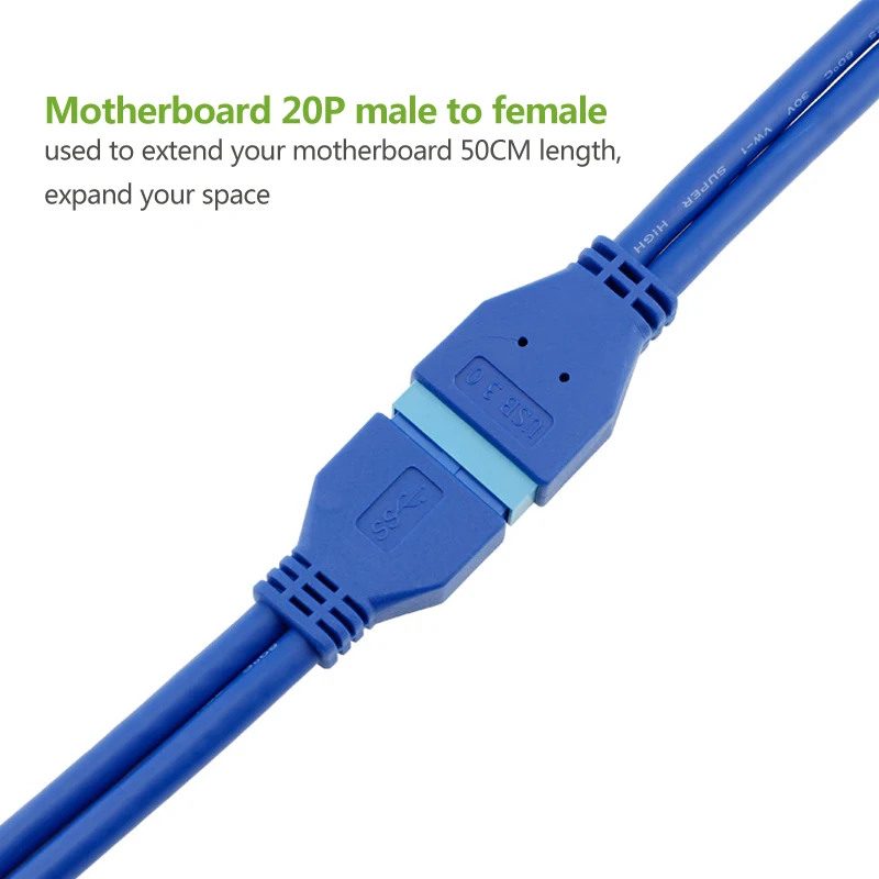 Кабель-удлинитель ult-best USB3.0 20Pin/19 pin штырь-гнездо | Компьютеры и офис