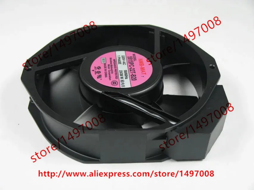 NMB MAT 5915PC 22T B20 B30 AC 220V 172x172x38 мм вентилятор охлаждения сервера|round fan|server fan220v ac fan |