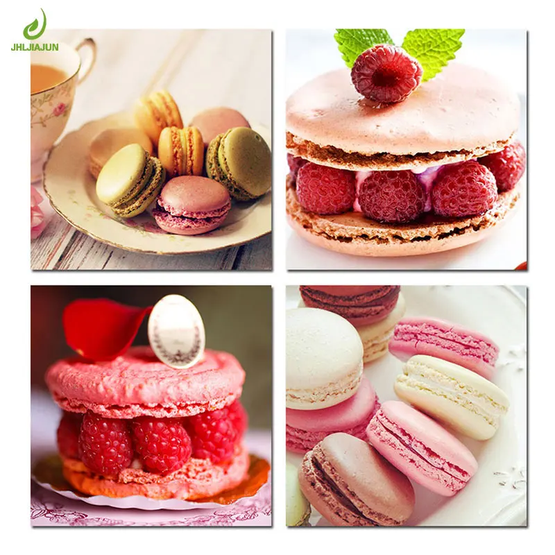 

Модульная картина JHLJIAJUN для украшения торта, макарон, 4 шт.