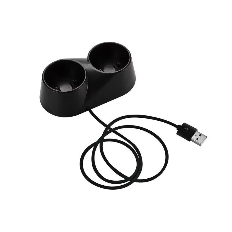 CLAITE 1 шт. двойной USB контроллер Зарядное устройство Док-станция Профессиональная игра зарядная станция Подставка для PS4 VR PSVR Move Tool