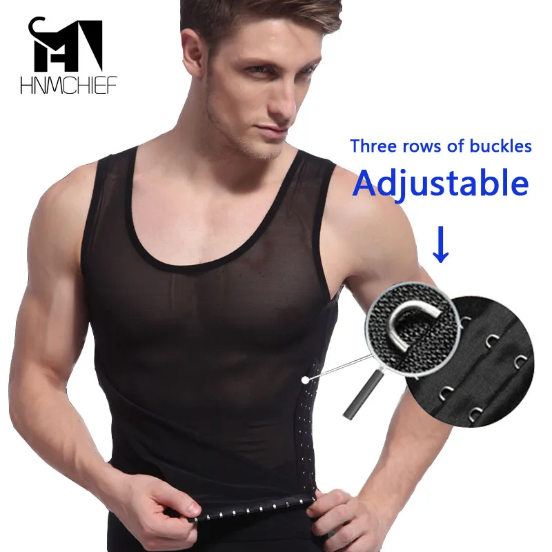 Утягивающее белье для мужчин жилет коррекции талии и живота нижнее фигуры |