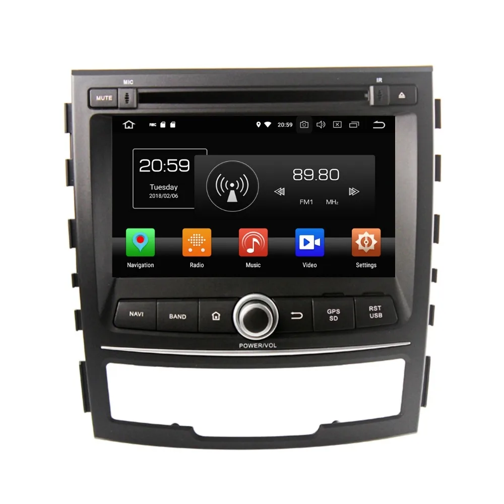 

4GB+32GB Octa Core 7" Android 8.0 Car Radio DVD GPS for Ssangyong Korando 2010 2011 2012 2013 Car Stereo WIFI Bluetooth USB DVR