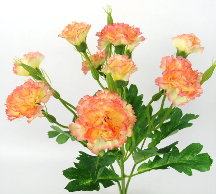 Искусственный цветок шелковая Гвоздика рождественский дом Свадьба Новый год