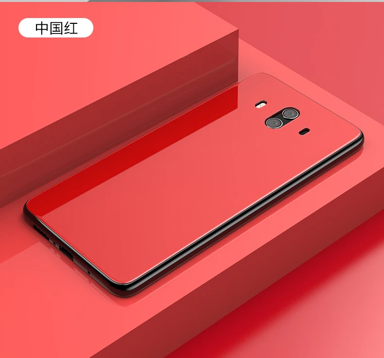 KIYLCZXYCM для huawei Коврики 10 случае Роскошные Стекло задняя крышка Жесткий чехол