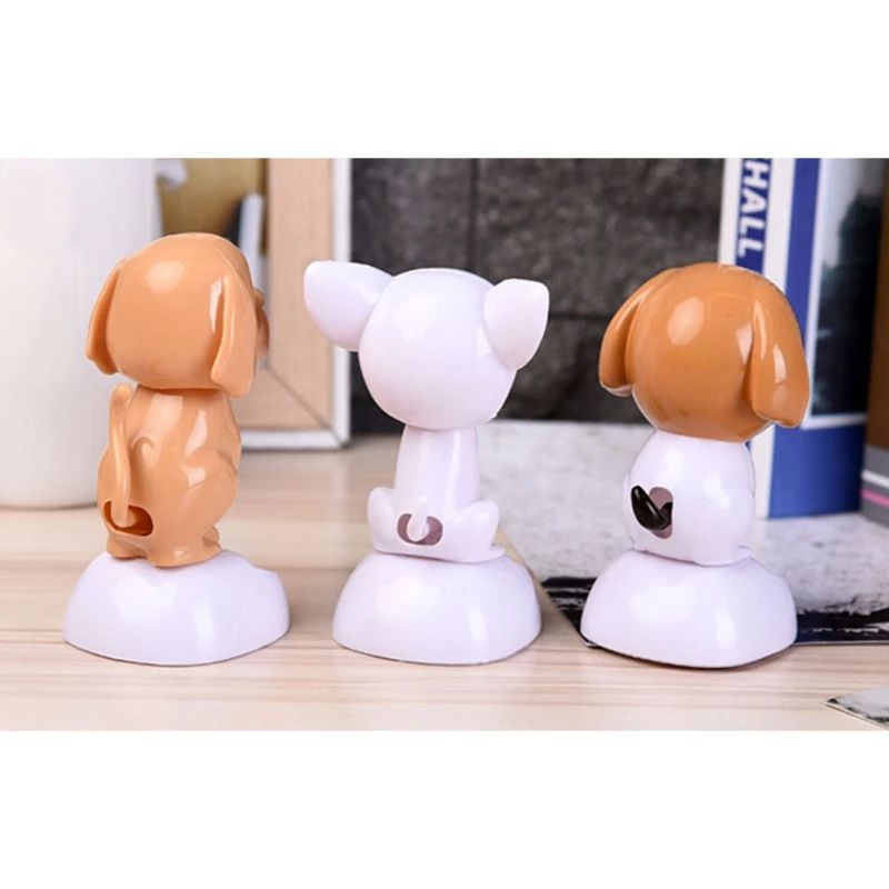 Decoration Car Accessories Solar Car-styling Nodding Puppy Doll Ornaments Cute Dancing Head Shaking Dashboard | Автомобили и