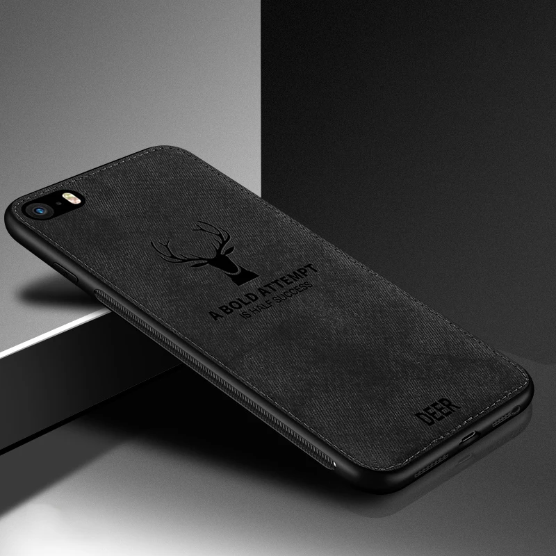 Чехол Muchi для Apple iPhone SE 2020 Классическая ткань мягкая силиконовая рамка задняя