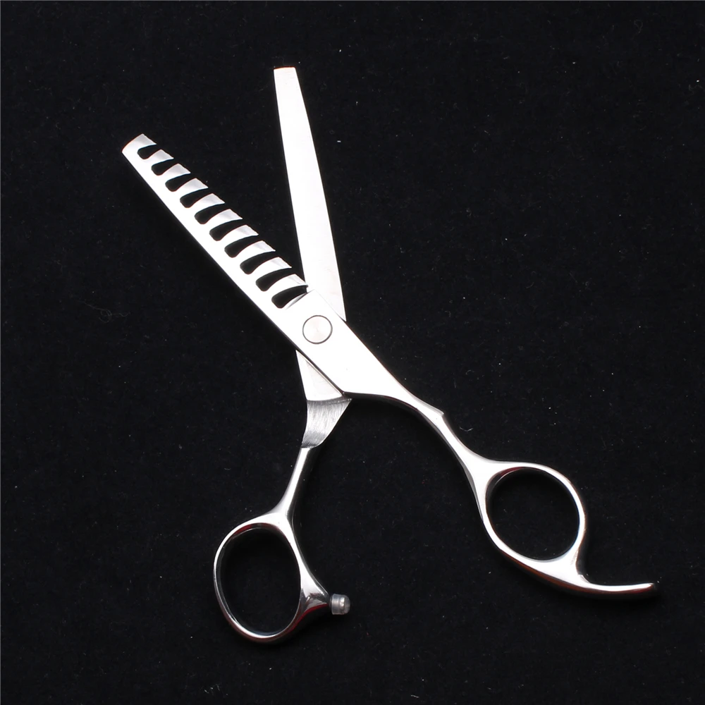 

C2000 6" 17cm JP 440C Customized Logo Cutting Scissors Thinning Shears Hairdresser Scissors 10 Teeth Professional Hair Scissors