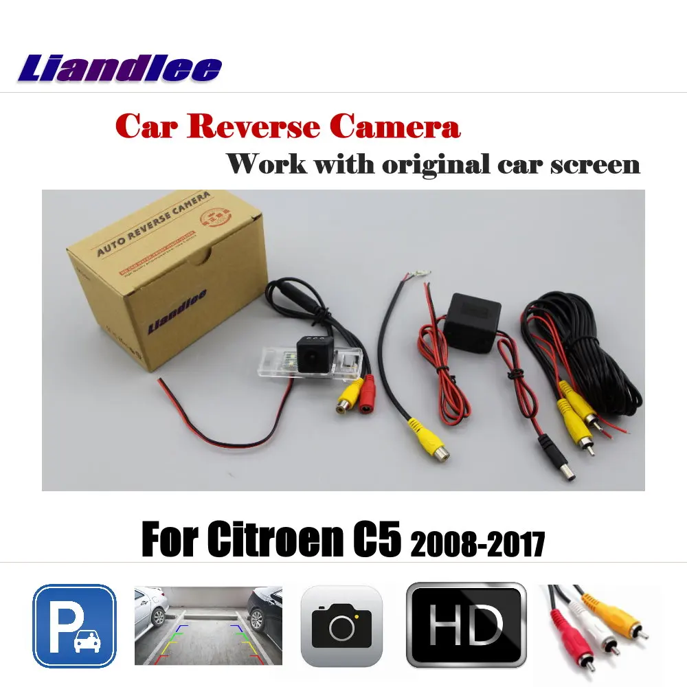 Камера заднего вида Liandlee для Citroen C5 2008 2017 / HD CCD|Камеры авто| |