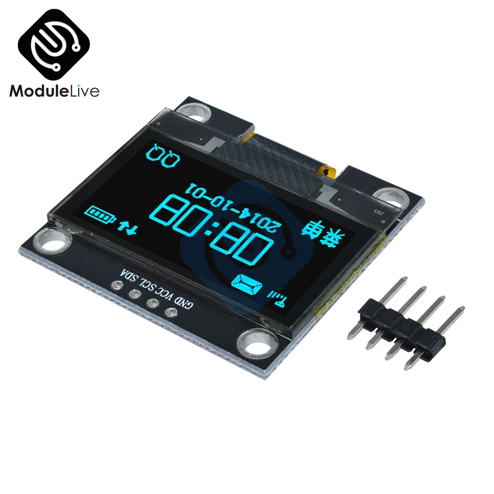 4PIN 1 3 &quot1 дюймов IIC I2C серийный 128x64 SSH1106 OLED ЖК-дисплей синий экран модуль для Arduino |