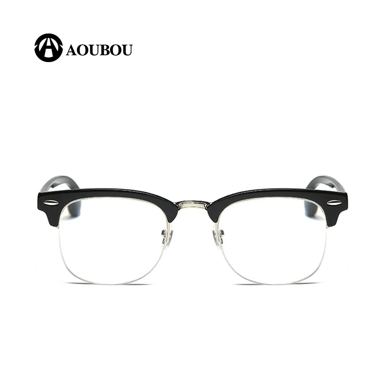 

High-Quality Alloy + PC Frame Classic Retro Fashion Half-Frame Men And Women HD lenses Reading Glasses AB8008