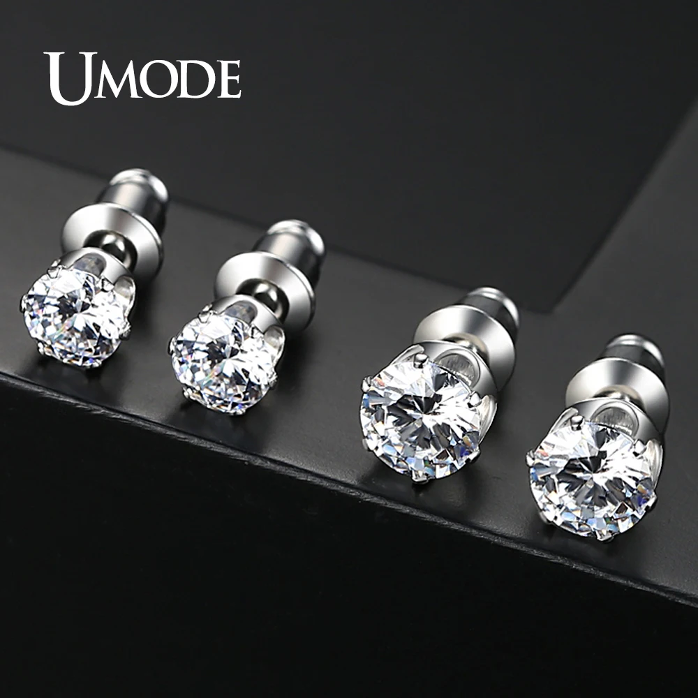 Серьги гвоздики женские круглые с фианитами 5/6 мм|crystal stud earrings|fashion earringsstud earrings |