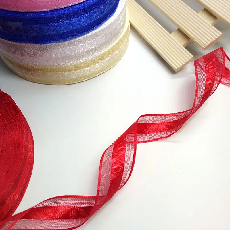 Лента из жаккардовой пряжи 5 рулонов 20 мм|organza ribbon|ribbon giftribbon craft |